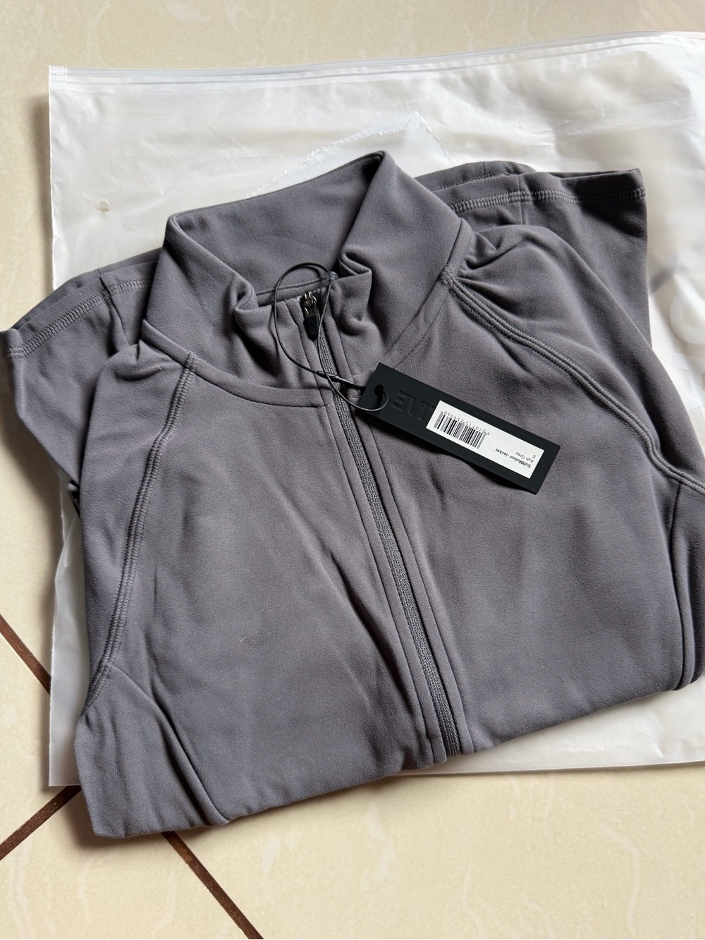 Oner Active Ash Gray Full-Zip Jacket